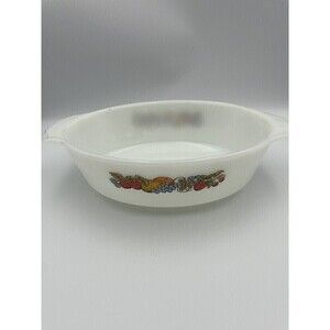 Vtg Anchor Hocking Fire King Fruit Bowl Oven Proof 1 1/2 quart Casserole Dish